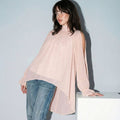 Jemma Chiffon Top in Blush Pink