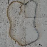 Gold Silver snake chain necklace two double tone ombre 