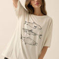 Vintage Fish Oversize Graphic Tee