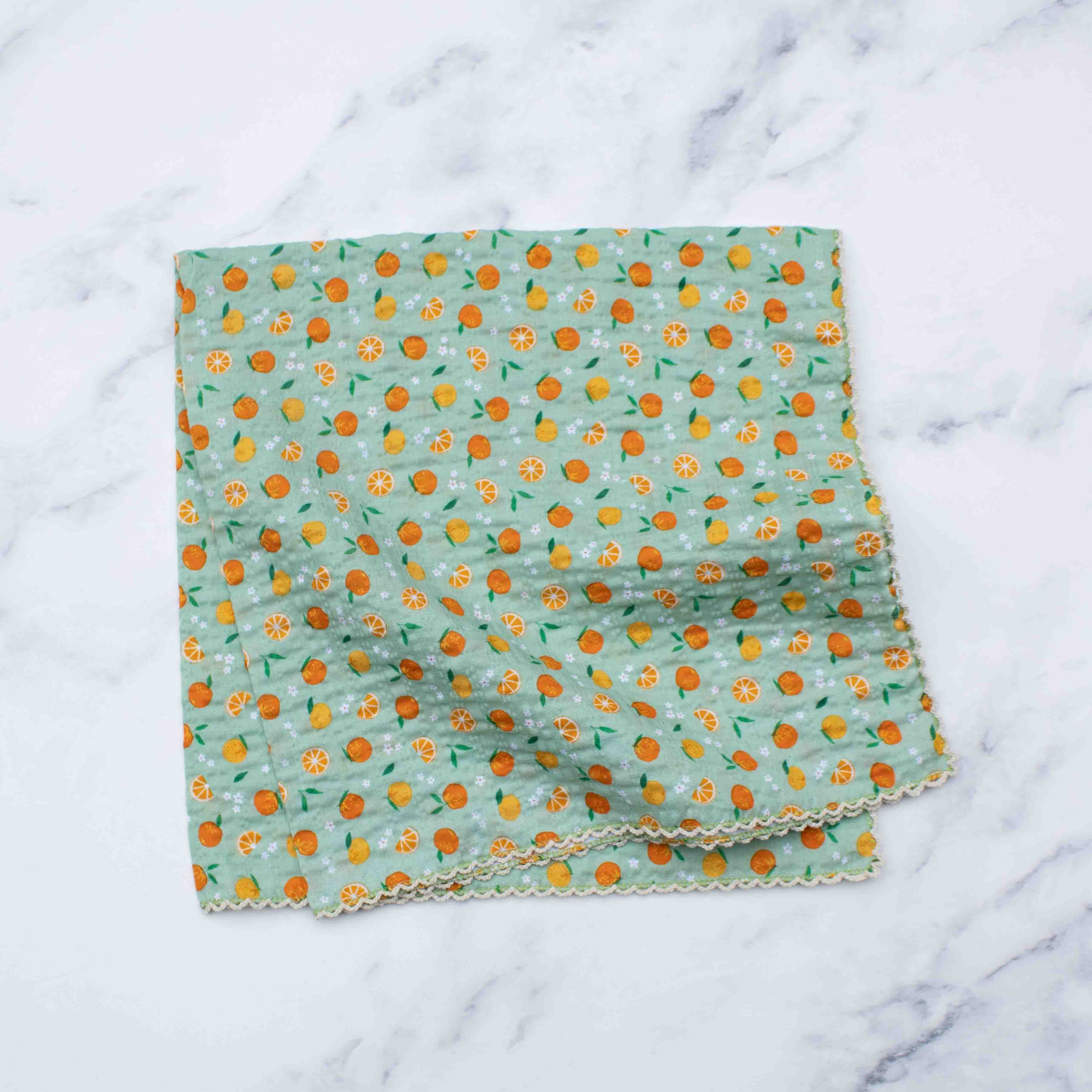 Orange Sorbet Cotton Scarf