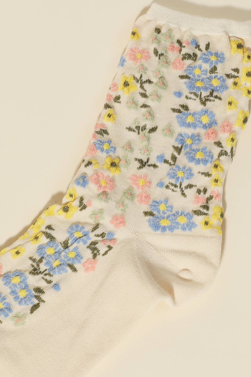 Julie Flower Socks