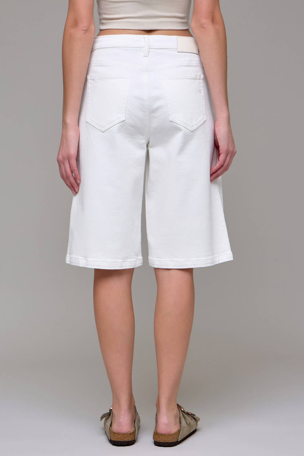Pearl Wash Baggy Stretch Shorts
