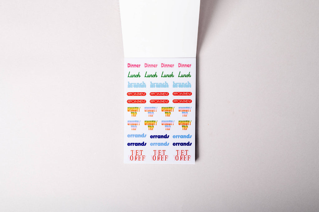Planner Sticker Book
