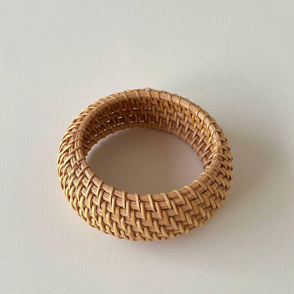 Vintage Straw Braided Round Bracelets DP25B587
