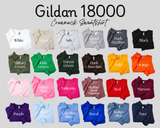 NEW Colors! Custom Raggy Sweatshirt, Popular tone on tone