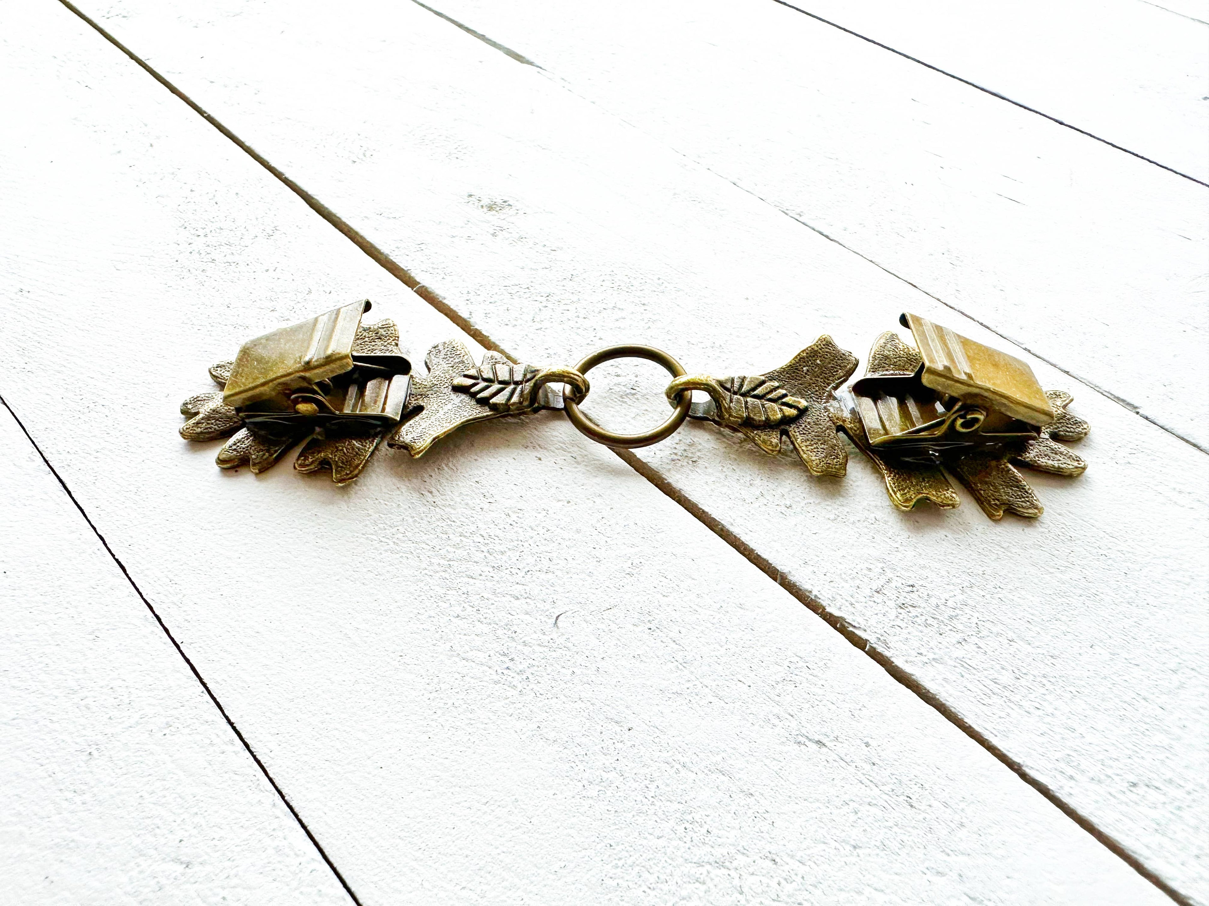 Cinch Clips for Clothing, Boho Renaissance Cloak Clasps