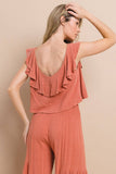 Ruffled Crop Blouse