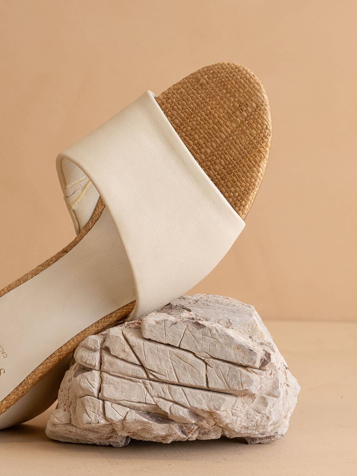 The Paloma Beige | Low Heeled Sandal