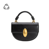 Esther Black Recycled Vegan Leather Crossbody Bag