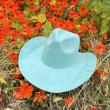 Best seller !!  Fashion Vegan suede  cowboy hat