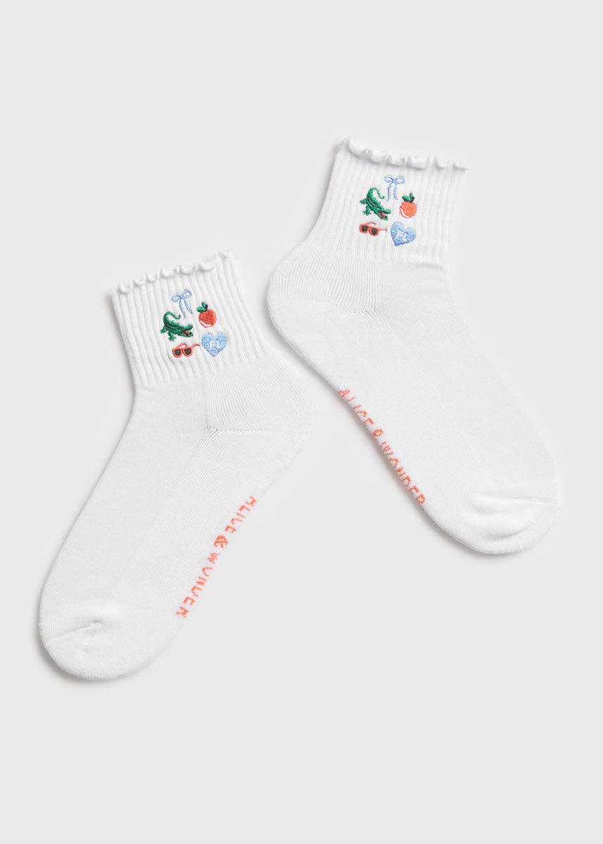 Florida Icons Ruffle Sock