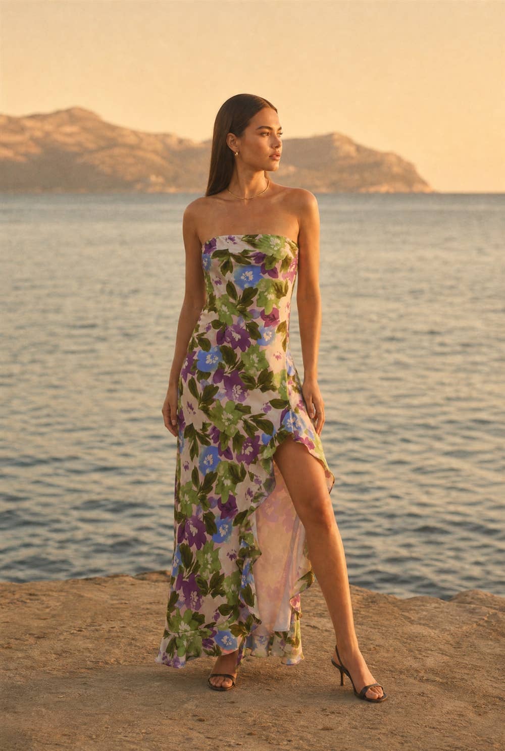 Violet's Satin Maxi