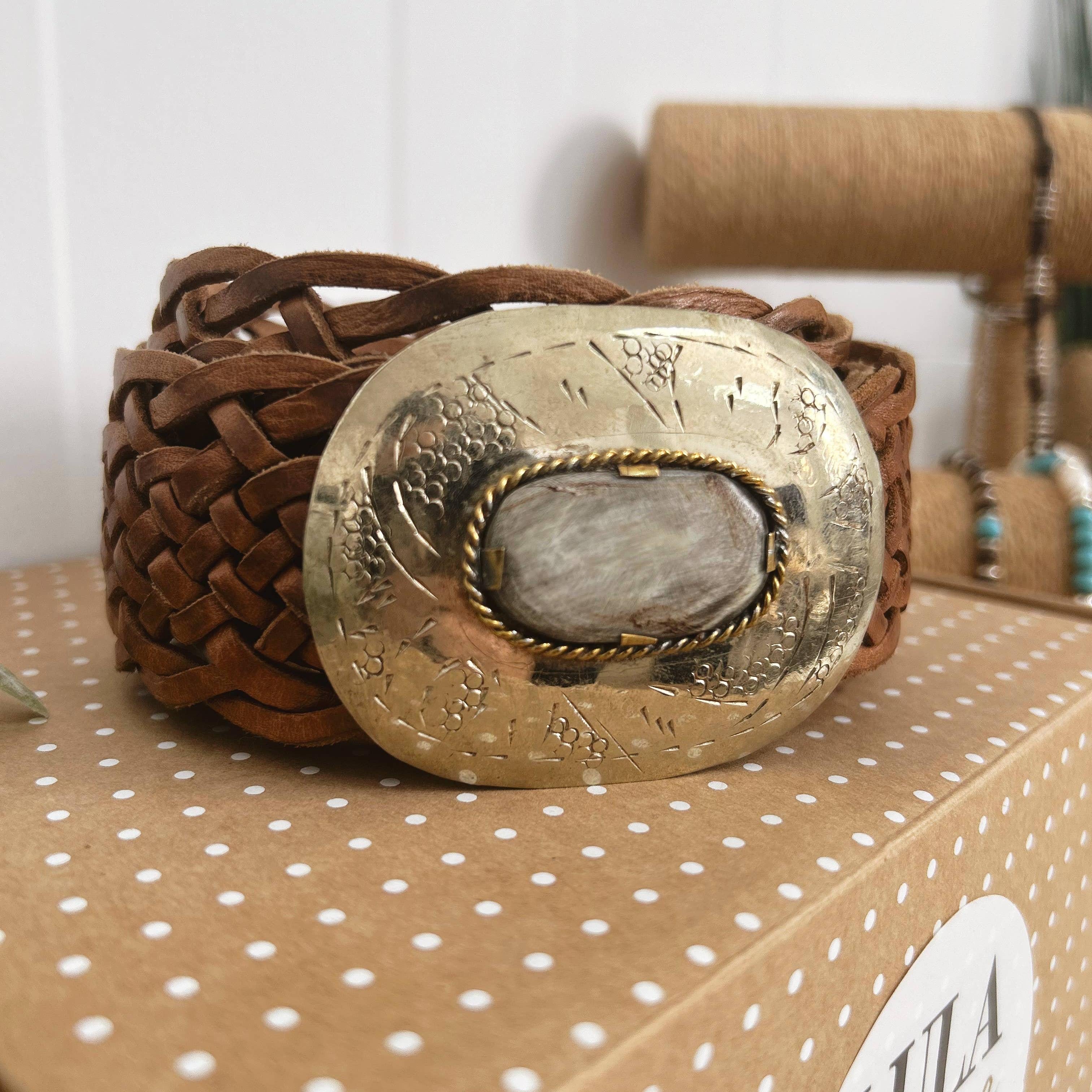 MERCURIO BROWN LEATHER BELT