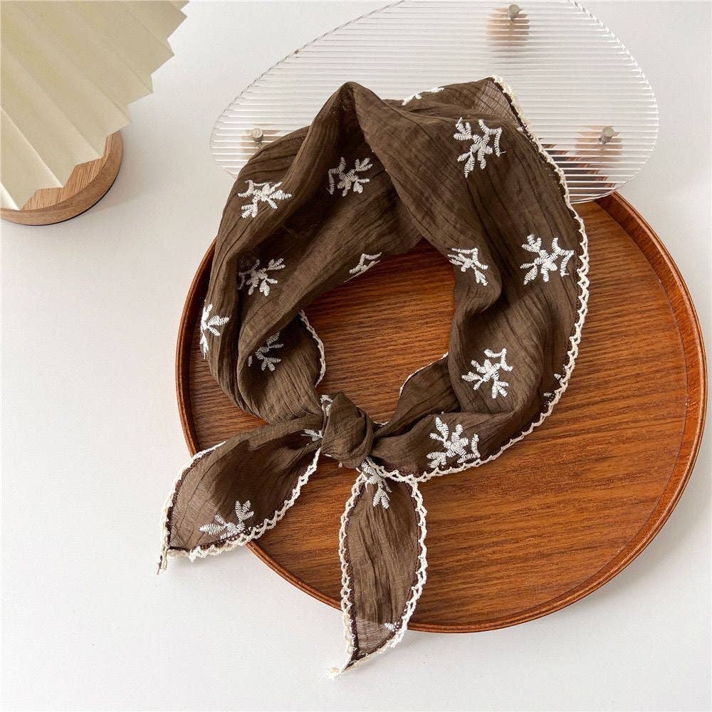 Clara Lace Trim Scarf