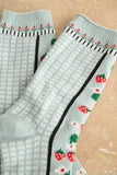 STRAWBERRY AND MULTI PATTERN SOCKS