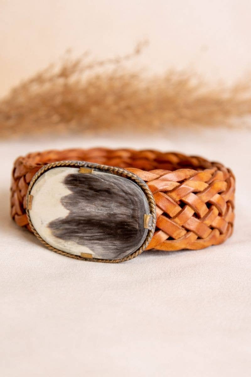 VENUS NARROW BROWN LEATHER BELT