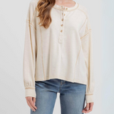 Henley Knit Top