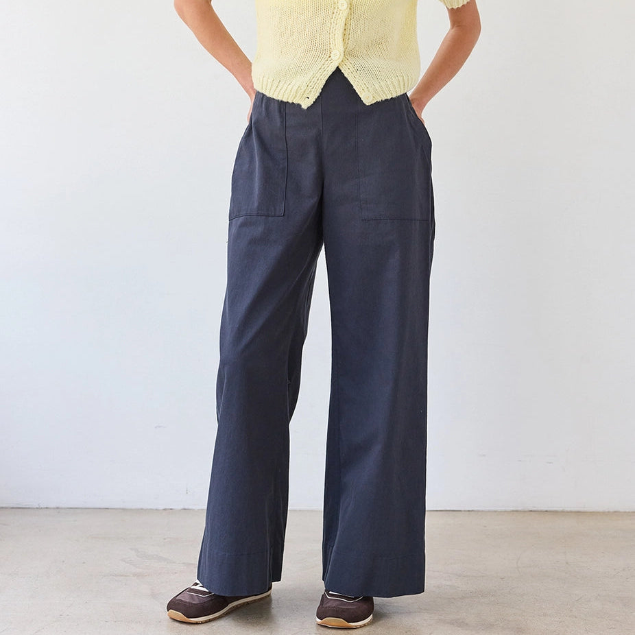 Everyday Cotton Wide-Leg Pants