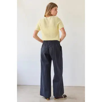 Everyday Cotton Wide-Leg Pants