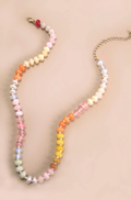 Agate Semi Precious Bead Necklace