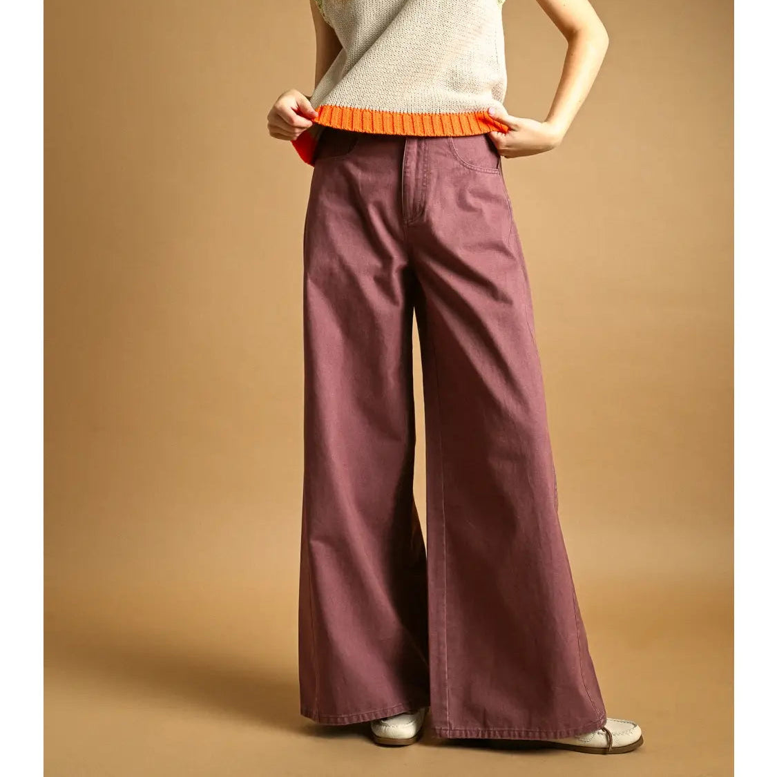 Sydney Washed Color Wide Leg Pants