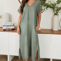 Rayna Linen Kaftan Dress