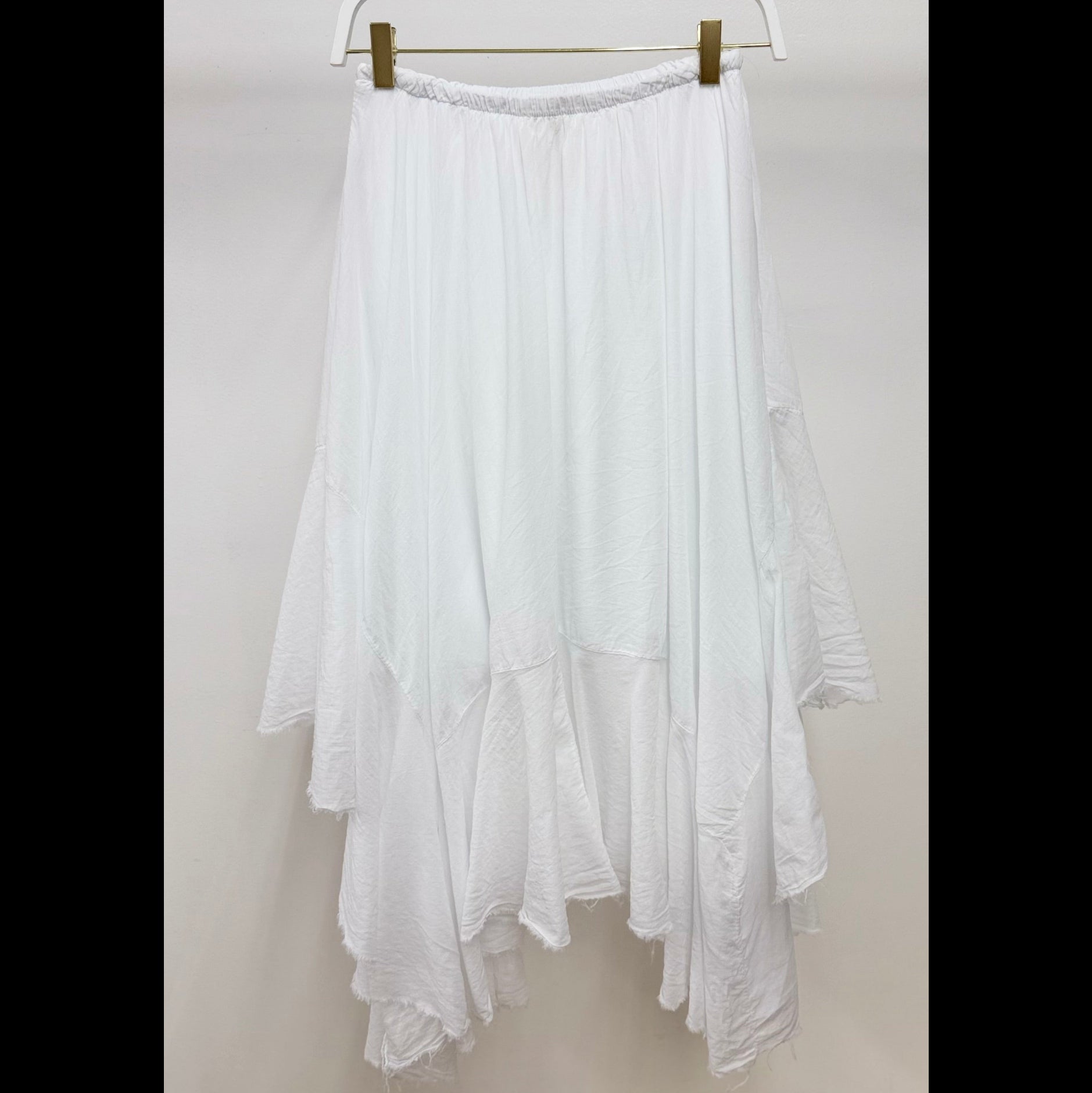 Willow Handkerchief Hem Cotton Skirt