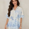 Palma Tropical Tree Button Down