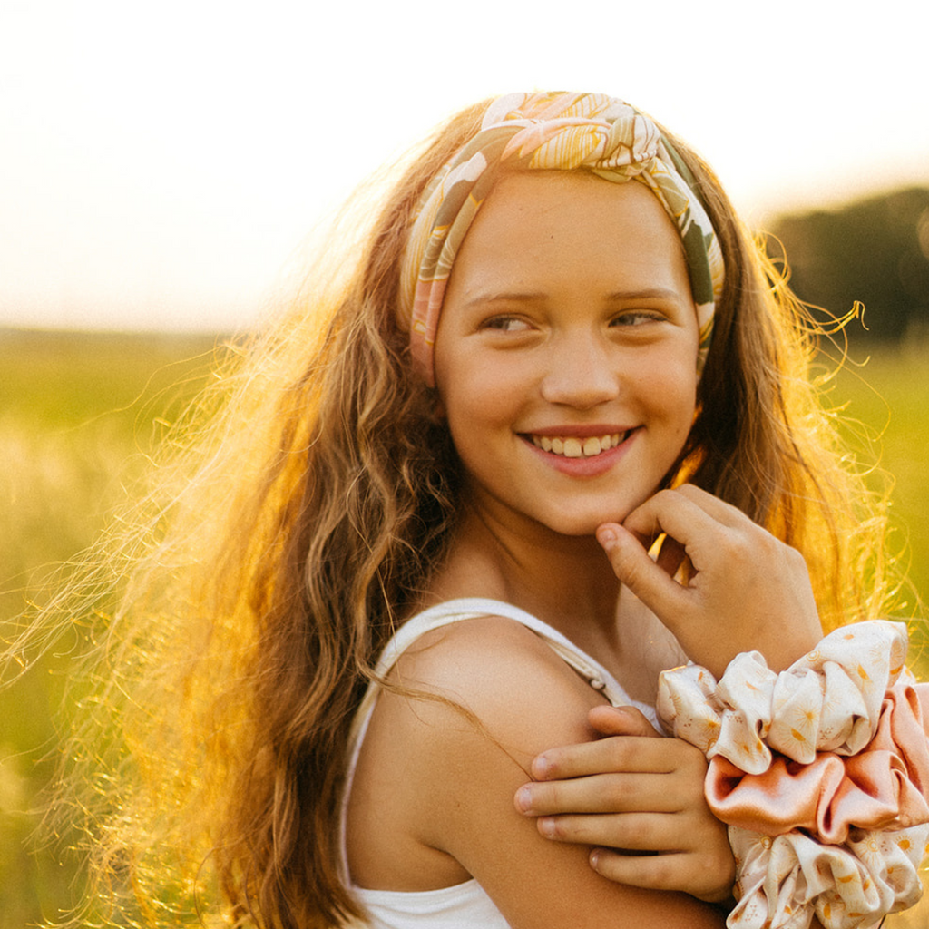 Solid Oversized Satin Scrunchies