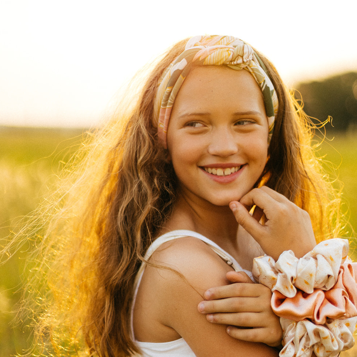 Solid Oversized Satin Scrunchies