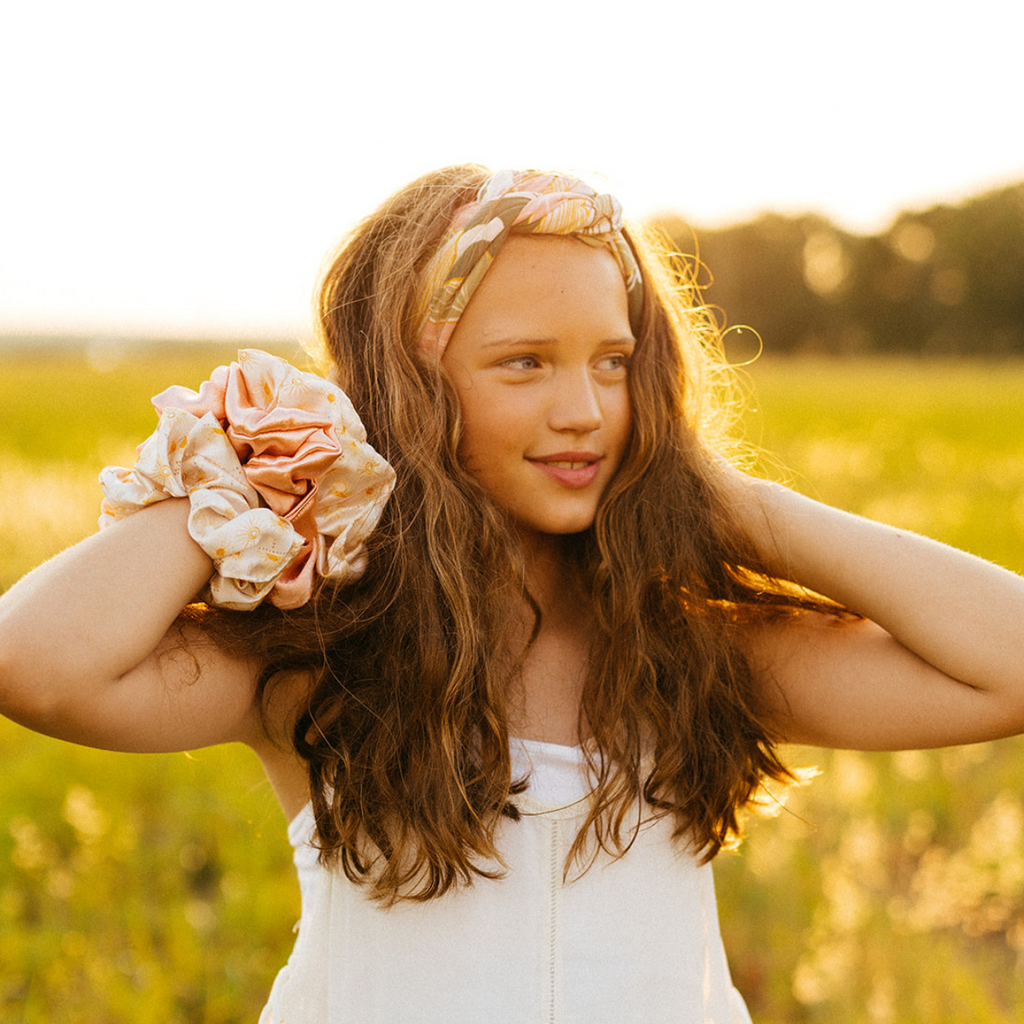 Solid Oversized Satin Scrunchies