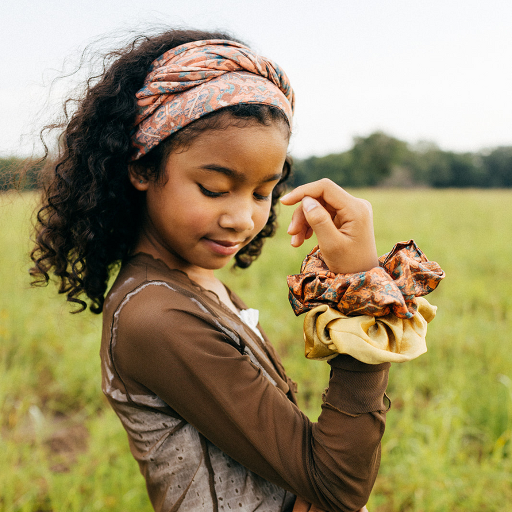 Solid Oversized Satin Scrunchies